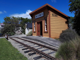 the old'Kiwi' railway building now in the centre of Tapawera